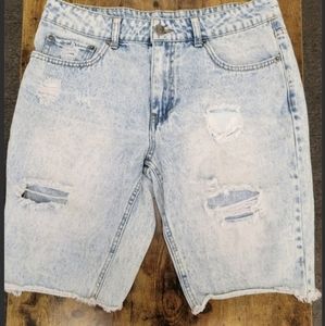 Men's Original Use Stone Washed Jean Shorts Size:34